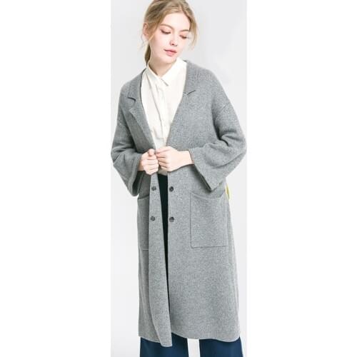 Long Cardigan Female 2019 Autumn Winter Women Long Sleeve Cardigan Sweaters Knitwear For Women Knitted Jacket Tops DD2394