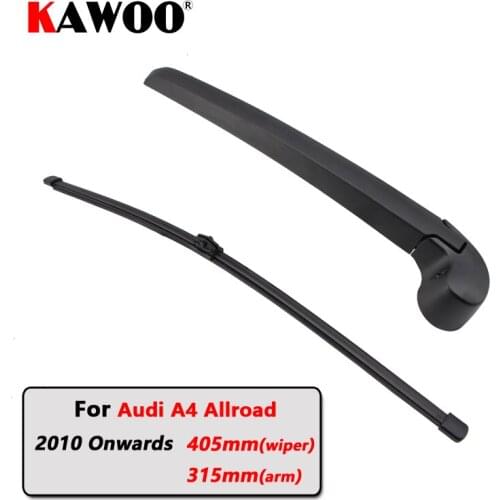 KAWOO Car Rear Wiper Blades Back Window Wipers Arm For AUDI A4 Allroad Hatchback (2010-) 405mm Auto Windscreen Blade Accessories