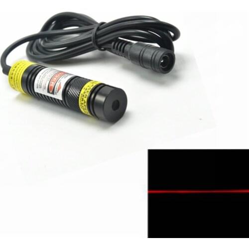 Focusable 648nm 650nm 100mW 16x68mm Red Line Shape Laser Diode Module w/ 5V Adapter