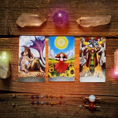 Tarot Cards For Divination Personal Use Interactive Board Games Full English Version Family Party Playing Cards Christmas Gifts