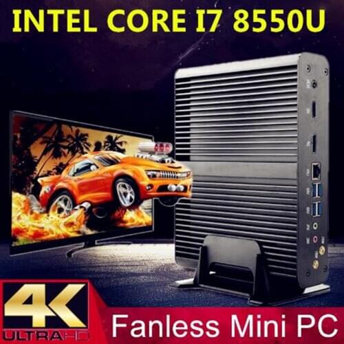EGLOBAL 8th Gen Kaby Lake Mini PC Intel Core i7 8550U DDR4 Quad Core 8MB Cache NUC Computer Windows10 Intel HD Graphics 620