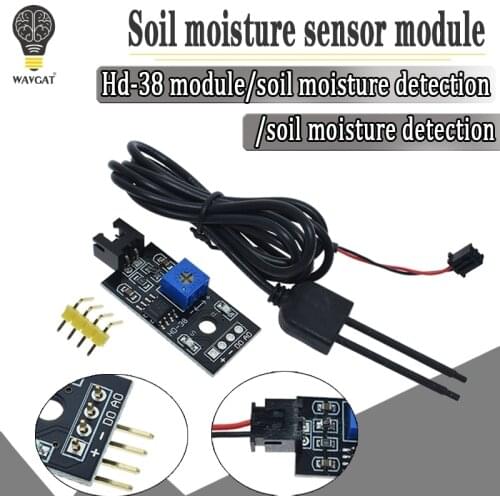 Soil Moisture Detector Module Soil Humidity Sensor Meter Hygrometer Water Tester Corrosion Resistance Probe DC 3.3-12V