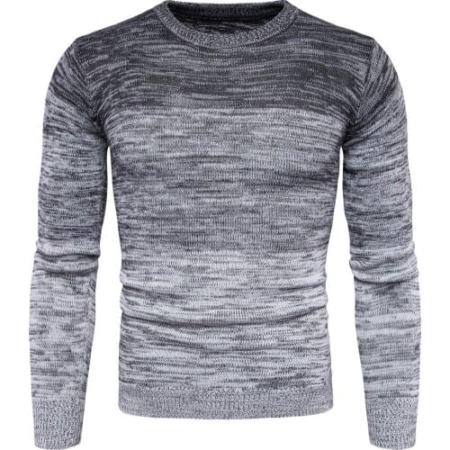 New Arrival Mens Round Neck Warm Sweater Fashion Men Long Sleeve Pullover Sweater for Male M-3XL Autumn Winter Sweater