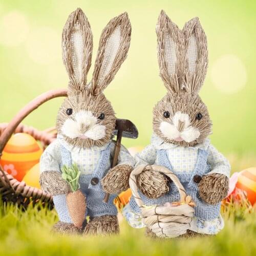 Easter Simulation Rabbit Style for Party Window Home Decor Photography Prop Ornament Halloween Decoration Children Kids Gift