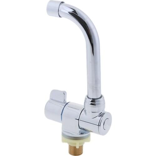 360 Degree Rotation Single Hole Cold Water Tap Kitchen Bathroom Wash Basin