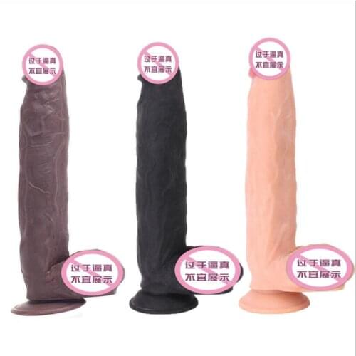 Skin feeling Realistic Dildo soft material Huge Big Penis With Suction Cup Sex Toys for Woman Strapon Female Masturbation S0294