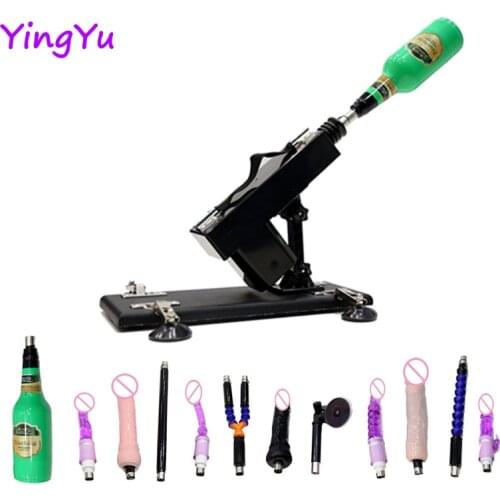 Sex Machine With Dildo Automatic Vibrator Masturbation Sex Machine Pumping Gun Attachments Toys For Women Men maquina de sexo