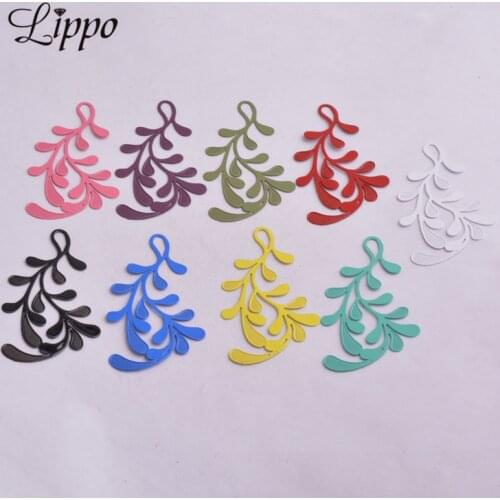 30pcs AB2840 32*58mm Big Branch Charms Earrings Articles Findings Pendant Diy Jewelry Findings