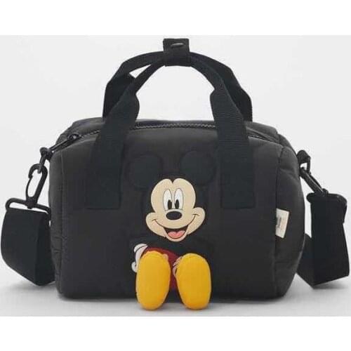 New Cartoon Disney Mickey Bag Children Anime Portable Shoulder Bags for Baby Girl Cosmetic Mobile Phone Book Storage