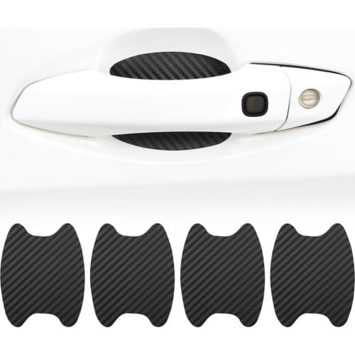 Car Door Handle Protection Film Carbon Fiber Sticker For skoda octavia rapid fabia kodiaq octavia a7 a5 a2 octavia 3 superb