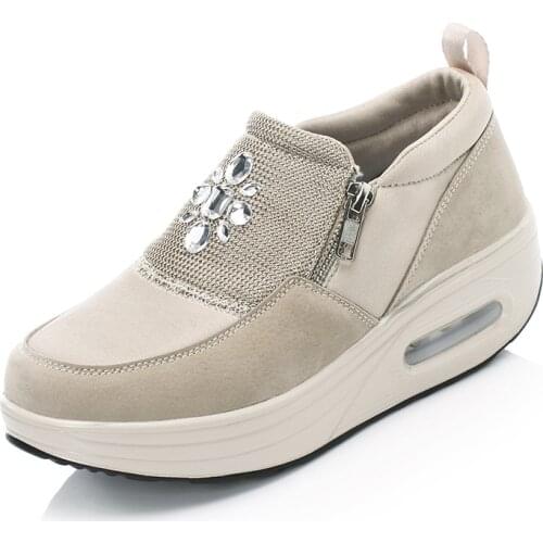 2021 New Arrival High Quality Women Tennis Shoes Slip on Platform Lady Sneakers Brand Tenis Feminino Outdoor Fitness Footwear