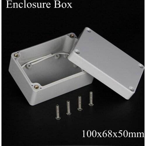 1 piece/lot) 100*68*50mm Grey ABS Plastic IP65 Waterproof Enclosure PVC Junction Box Electronic Project Instrument Case