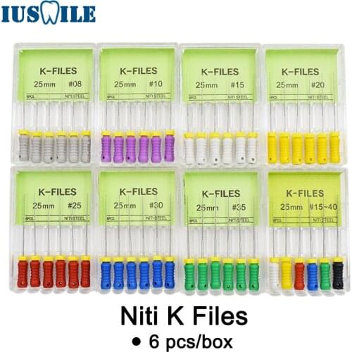 10 Boxes Nickel-Titanium K Files Dentist Tools High Quality Dental Endo Files Niti K Files