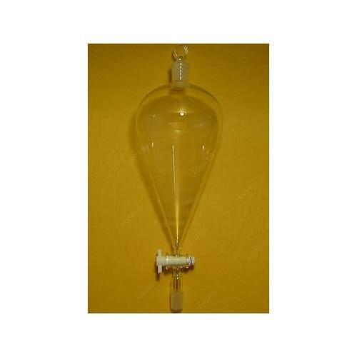 3000ml,24/29,Glass Separatory Funnel,Pyriform,PTFE Stopcock,Pear Shape,Lab Glass