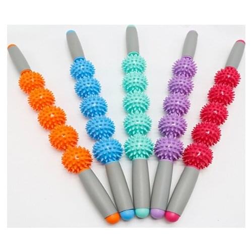 5 Point Spiky Ball Yoga Block Gym Massage Body Massage Relax Tool Muscle Roller Sticks Physical Fitness Equipment Foam Roller