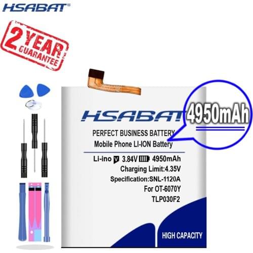 New Arrival [HSABAT] 4950mAh Battery for TCL Alcatel One Touch Idol 4S OT-6070 OT-6070K OT-6070O OT-6070Y For BlackBerry DTEK60