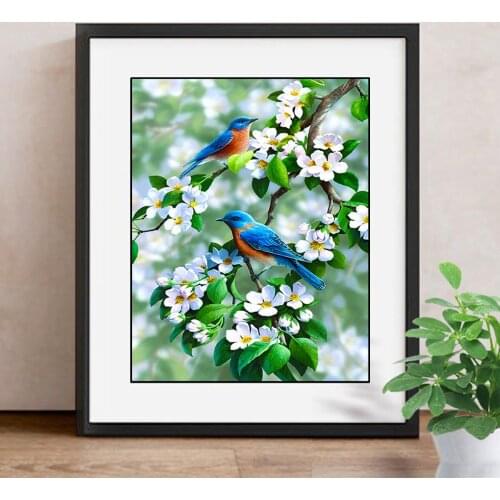 Diamond Painting Full Square Bird Diamond Embroidery Sale Flower 5D Diamond Mosaic Picture Of Rhinestone