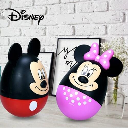 Disney Piggy Bank for Kids Mickey Mouse Tumbler Piggy Bank Minnie Mouse Treasure Box Play Coins Toy Bank Girls Boys Gift