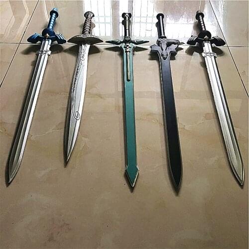 80cm The Sword Art Online 1:1 Cosplay Kirigaya Kazuto Sword Prop Halloween Weapon Role Play Action Figure Safe Children Toy