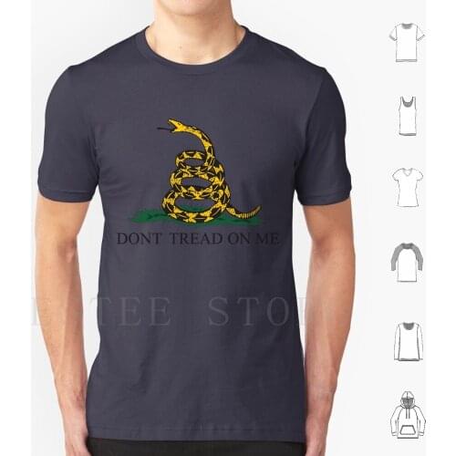 The Gadsden Flag T Shirt Print Cotton Dont Tread On Me The Gadsden Flag Nra Right Wing Gun Rights