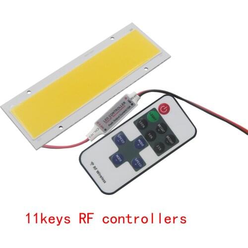 Hot sale manufacture 140mm 50mm LED COB Strip Car Light Source 12V DC 20W dimmable with remote controller for car DIY lamp