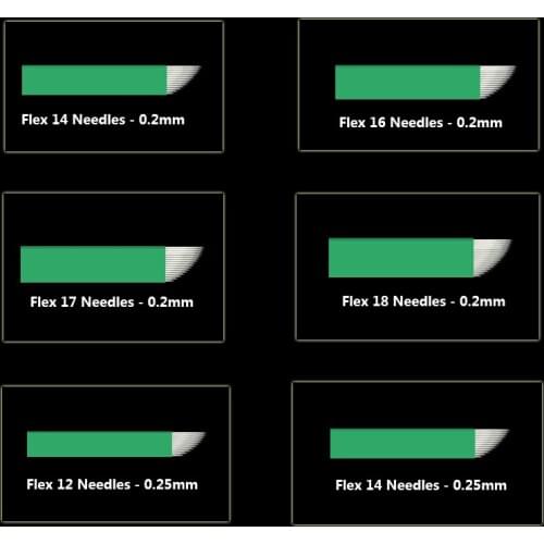 100pcs Microblading Tattoo Needles 12 pins for Microblading Embroidery Pen Pernement Makeup Eyebrow Tattoo Supplies