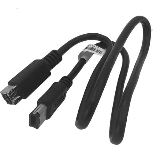 Firewire 1394B 9 pin to 6pin 70CM FireWire 800 to FireWire 400 9 Pin / 6 Pin IEEE 1394B Cable in Black Color