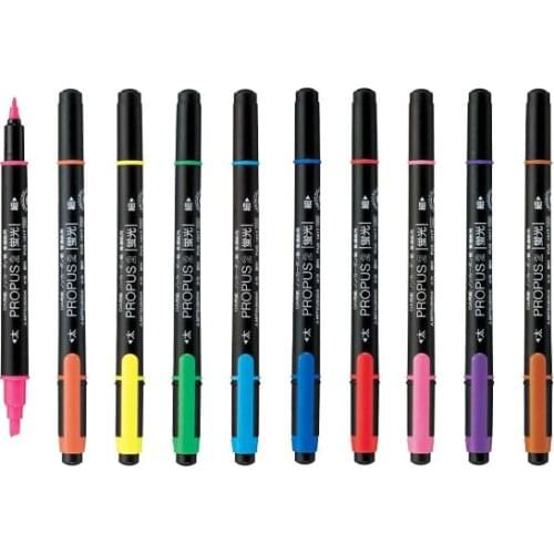 Uni Propus 2 Highlighter Twin Tip Marker Pen PUS-101 Japan