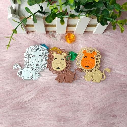 New Animal Lion Metal Cutting Dies Decorative DIY Scrapbooking Steel Craft Die Cut Embossing Paper Cards Stencils