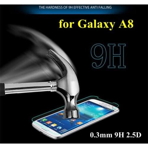 Original 2.5D 9H Tempered Glass Screen Protector GLASS film For Samsung Galaxy A8 A800 A800F A8000 5.7 inch +safe package