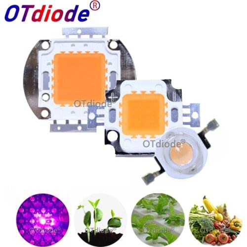 Plant Growth Full Spectrum High Power LED Chips Lighting Beads 380-840Nm 1 3 5 10 20 30 50 100 Watts 30 45mil Garden