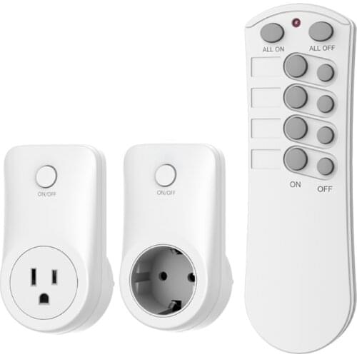 Power supply socket Wireless Smart Remote Control Outlet Switch Adapter 433.92 MHz EU US plug base Intelligent converter