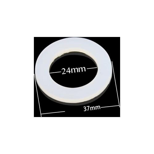 10pcs DN32 Silicone Washers Flat Ring Sealing Gaskets Spacer for Downspout Downpipe Faucet OD37mm ID 24mm 37mm x 24mm x 3mm