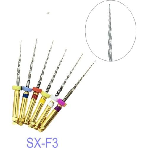 Dental Super Files Endo Rotary Files Endodontic Niti Files 21mm 25mm Dentistry Instrument SX-F3