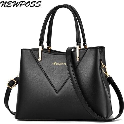 Newposs Famous Designer Brand Bags Women Leather Handbags 2020 New Luxury Ladies Hand Bags Purse Fashion Shoulder Bags