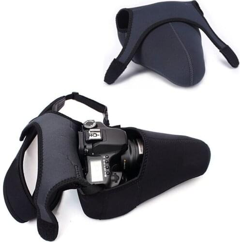 Universal neoprene Camera case cover 10pcs L size New 2 Sides Use Soft SLR DSLR Camera Liner soft Bag sleeve Pouch Portable