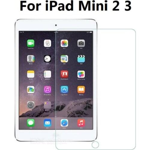 Tempered Glass Screen Protector for iPad Mini 2 3 (Transparent) - No Retail Packaging