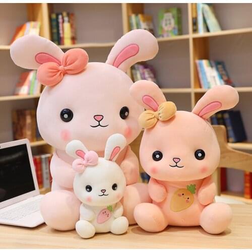 1pc 22/35/50CM Lovely Sitting Rabbit Plush Toys kawaii Stuffed Dolls Animal Rabbit Pillow for Children Girls Baby Birthday Gifts