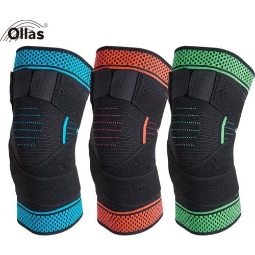 1PCS Nylon Bandage knee Fitness Running Kneepads Cycling Bandage Knee Support Braces for Running Basketball Volleyball knee pads