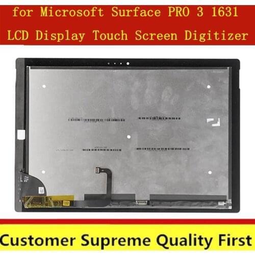 12INCH FOR Microsoft Surface PRO 3 1631 V1.1 LCD Touch Screen Digitizer Assembly LTL120QL01 TOM12H20