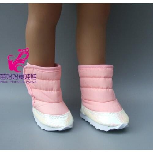 18 inch Dolls Snow Boots shoes for new born baby dolls boots girl Christmas gift