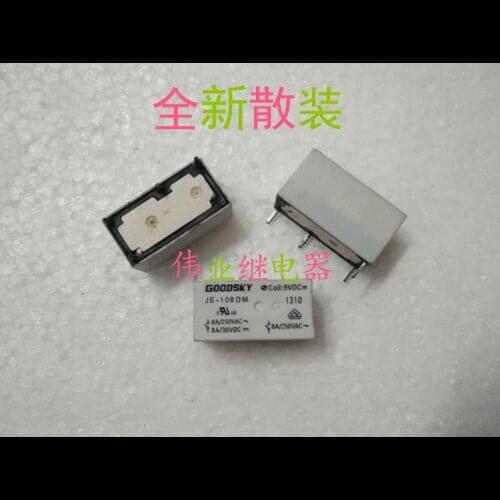 5pcs/lot New JE-109DM 9VDC Relay 4 PIN