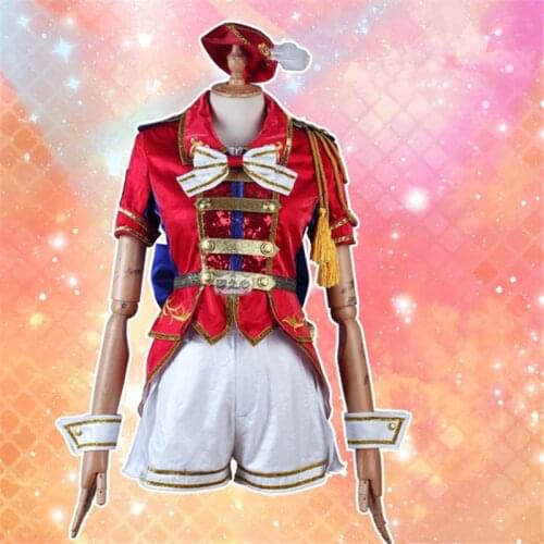Anime cosplay Million Live MLTD MV cosplay costume castle open Red Uniforms