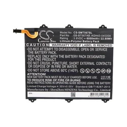 Cameron sino 6000mah battery for SAMSUNG Galaxy Tab E 9.6 XLTE SM-T560NU SM-T567 SM-T567V EB-BT567ABA GH43-04535A
