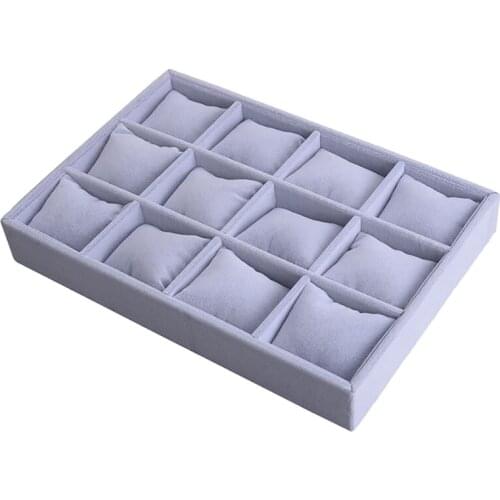 Watch Display Storage Box Case 12 Grids Multi-Functional Bracelet Watches Display Casket Watches Holder Casket
