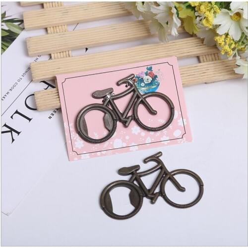 DHL free shipping 100 pcs Retro Vintage Bicycle Bottle Opener Wedding / Shower Favors