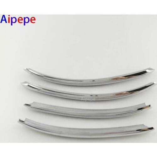 For AUDI Q3 2016 2017 ABS Chrome Front Fog Light Frame Molding Garnish Trim accessories car-styling