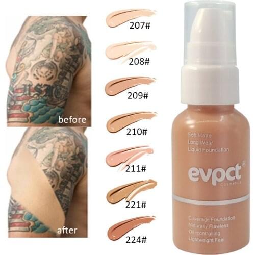 Base Face Liquid Foundation Cream Full Coverage Concealer Matte Foundation Liquid Oil Waterproof Concealer BB Cream Makeup