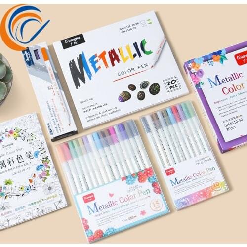 Metallic Marker 10 Pcs or 15 Pcs Per Set Painting Marker Pen Signature Painting Supplies Stationery