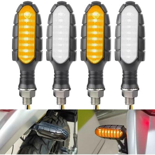 Motorcycle LED Turn Signal Indicator Lights Flowing Water Blinker Day Running light Brake Lamp M10 Motorcycle Led Light 12V